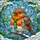 European Robin Necktie Winter Foliage Mosaic - Home Decor Gift for Bird Lover Stained Glass Suncatcher - 5
