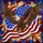 Bald Eagle American Flag Independence Day - Patriotic Home Decor Gift Stained Glass Suncatcher - 5