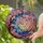 Crescent Moon Sakura Blossoms Stained Glass Celestial - Home Decor Gift for Nature Lover Stained Glass Suncatcher - 2