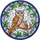 Wise Adult Owl Owlets Blue Eyes Branch Leaves - Wildlife Lover Gift Stained Glass Suncatcher - 5