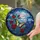 Swallowtail Butterfly Stained Glass Roses Moonlit Sky - Home Decor Gift Stained Glass Suncatcher - 2