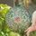 Tiffany Glass Rose Butterfly Mosaic - Home Decor Gift for Flower Lovers Stained Glass Suncatcher - 2
