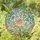 Tiffany Glass Rose Butterfly Mosaic - Home Decor Gift for Flower Lovers Stained Glass Suncatcher - 1