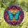 Symmetrical Butterfly Golden Halo Tiffany Glass Home Decor Gift for Butterfly Lover Stained Glass Suncatcher - 1