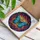 Symmetrical Butterfly Golden Halo Tiffany Glass Home Decor Gift for Butterfly Lover Stained Glass Suncatcher - 3