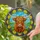 Highland Cow Wildflower Meadow - Farmhouse Home Decor Gift for Cow Lover Stained Glass Suncatcher - 2