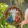 Kneeling Angelic Figures Golden Floral Rose Ornament - Home Decor Gift Stained Glass Suncatcher - 2