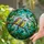 Finch Birds Branch Leaves Lush Foliage Mosaic - Home Decor Gift for Bird Watchers Stained Glass Suncatcher - 2