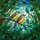 Finch Birds Branch Leaves Lush Foliage Mosaic - Home Decor Gift for Bird Watchers Stained Glass Suncatcher - 5