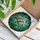 Finch Birds Branch Leaves Lush Foliage Mosaic - Home Decor Gift for Bird Watchers Stained Glass Suncatcher - 3