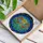 Golden Cross Angelic Wings Stylized Birds Green Leaves Rainbow Mosaic Home Decor Gift Stained Glass Suncatcher - 3