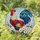 Rooster Cream Blossom Leaves Sky - Home Decor Gift for Rooster Lover Stained Glass Suncatcher - 1