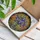 Stained Glass Iris Bouquet Mason Jar Geometric Organic Mosaic - Home Decor Gift Stained Glass Suncatcher - 3