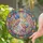 Glowing Stained Glass Fairy Woman Iridescent Wings Rainbow Treble Clef - Home Decor Gift Stained Glass Suncatcher - 2