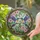 Hummingbirds Perched Branch Pink Fuchsia Flowers - Home Decor Gift Wildlife Lover Stained Glass Suncatcher - 2