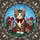 Fluffy Tabby Kitten Red Bow Tie Green Eyes Flowers - Home Decor Gift for Cat Lover Stained Glass Suncatcher - 2