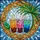 Colorful Bubble Tea Boba Palm Leaves Sky Mosaic - Home Decor Gift for Bubble Tea Lover Stained Glass Suncatcher - 5