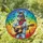 Stained Glass Donkey Playing Acoustic Guitar - Music Lover Home Decor Gift for Musician Stained Glass Suncatcher - 1