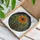 Tiffany Glass Dahlia Flower Mosaic Pot Leaves - Garden Decor Gift Stained Glass Suncatcher - 3