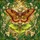 Ornate Atlas Luna Moths Botanical Foliage - Wildlife Lover Home Decor Gift Stained Glass Suncatcher - 5