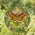 Ornate Atlas Luna Moths Botanical Foliage - Wildlife Lover Home Decor Gift Stained Glass Suncatcher - 1