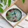 Hummingbirds Bloomed Flowers Green Leaves Swirling Sky Jewel Tone Home Decor Gift Stained Glass Suncatcher - 3