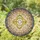 Gold Abstract Concentric Rings Crystal Sphere Swirling Light - Home Decor Gift Stained Glass Suncatcher - 1