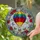 Hot Air Balloon Rose Daisy Butterfly Sky Clouds - Home Decor Gift Stained Glass Suncatcher - 2
