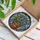 Purple Pansy Flowers Terracotta Pot Green Leaves - Home Decor Gift Stained Glass Suncatcher - 3