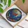 Mermaid Jellyfish Seashell Coral Aquatic Underwater Scene Home Decor Gift Stained Glass Suncatcher - 3