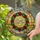 Stained Glass Christmas Wreath Merry Christmas Holly Sunset Sky - Holiday Home Decor Gift Stained Glass Suncatcher - 2