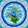 Translucent Jewel Forget-Me-Not Floral Mosaic - Home Decor Gift for Gardeners & Flower Lovers Stained Glass Suncatcher - 5