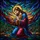 Jesus Christ Kneeling Prayer Spiritual Home Decor Gift for Faith Devotees Stained Glass Suncatcher - 5