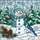 Friendly Snowman Blue Jay Pinecones Winter Forest Scene - Christmas Holiday Decor Gift Stained Glass Suncatcher - 5