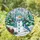 Friendly Snowman Blue Jay Pinecones Winter Forest Scene - Christmas Holiday Decor Gift Stained Glass Suncatcher - 1