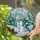 Friendly Snowman Blue Jay Pinecones Winter Forest Scene - Christmas Holiday Decor Gift Stained Glass Suncatcher - 2
