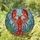 American Lobster Underwater Seascape Bubbles Seaweed - Wildlife Lover Gift Stained Glass Suncatcher - 1