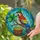 Tiffany Style Macaw Leprechaun Hat Shamrock - St. Patrick's Day Holiday Gift for Macaw Lover Stained Glass Suncatcher - 2