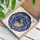 Siamese Cat Circular Frame Floral Beads Geometric Mosaic - Home Decor Cat Lover Gift Stained Glass Suncatcher - 3