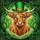 Highland Cow Leprechaun Hat Celtic Shamrocks - St. Patrick's Day Gift for Cow Lover Stained Glass Suncatcher - 5