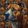 Glowing Head Stained Glass Mosaic Pitbull Dog Portrait - Dog Lover Home Decor Gift Stained Glass Suncatcher - 5