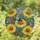 Fuzzy Bumblebee Yellow Daisy Flowers Berries Home Decor Gift for Wildlife Lovers Stained Glass Suncatcher - 1