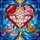 Tiffany Stained Glass Heart Cardinal Birds Mosaic - Wildlife Lover Home Decor Gift Stained Glass Suncatcher - 5