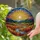 Radiant Sun Autumn Mountain River Landscape Home Decor Gift Stained Glass Suncatcher - 2
