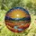 Radiant Sun Autumn Mountain River Landscape Home Decor Gift Stained Glass Suncatcher - 1