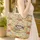 Shih Tzu Dog Reading Book Vintage Floral Tapestry - Dog Lover Gift Quilted Tote Bag - 4