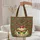 Monarch Butterfly Personalized Floral Wreath - Everyday Carry Gift Quilted Tote Bag - 5