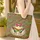 Monarch Butterfly Personalized Floral Wreath - Everyday Carry Gift Quilted Tote Bag - 4
