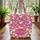Fuchsia Botanical Floral Bouquet Name Wreath - Everyday Carry Gift Quilted Tote Bag - 3