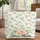 Forget Me Not Peach Rose Floral Personalized Calligraphy - Everyday Carry Gift Quilted Tote Bag - 1